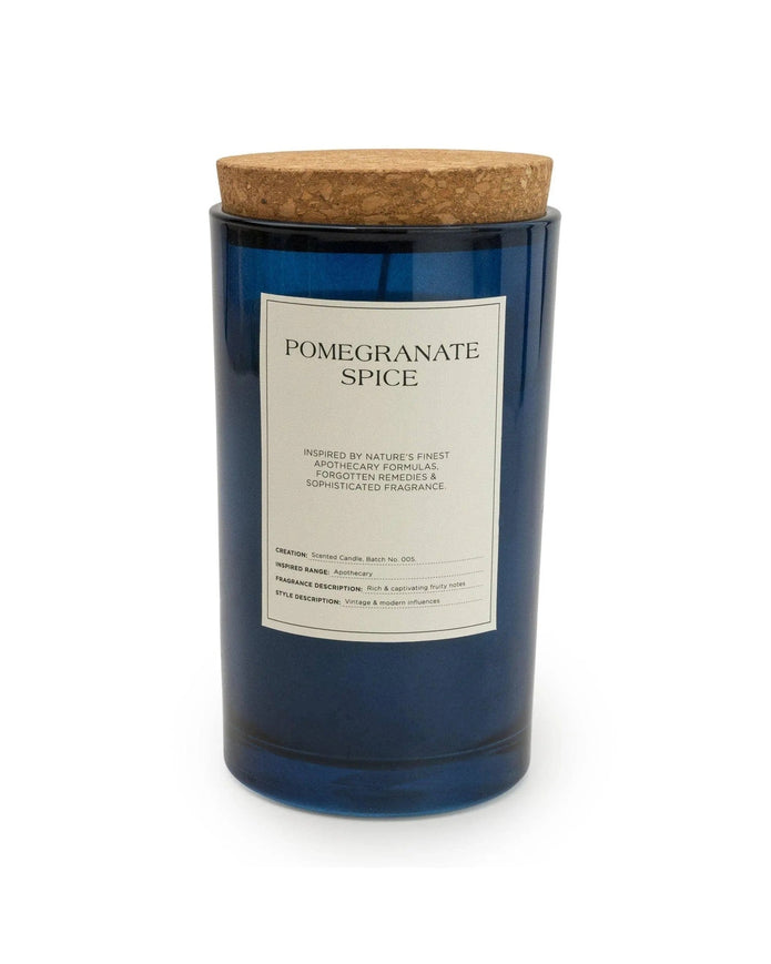Large Glass Jar with Cork Lid Pomegranate Spice - CandlesCandles - Lulu Loves Home