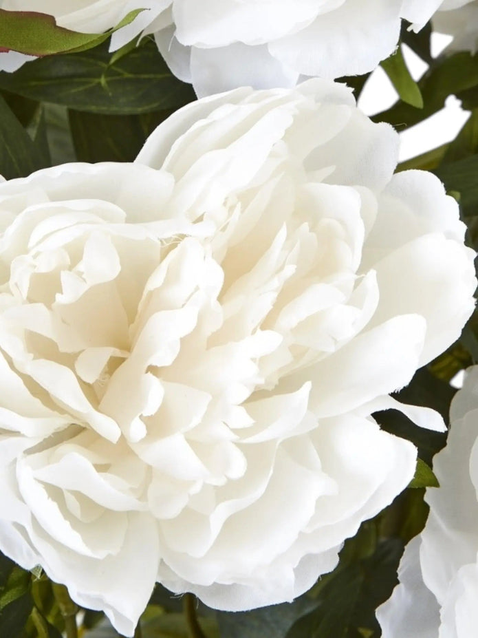 Large Potted White Peony Bush - Faux Plants & FlowersFaux Plants & Flowers - Lulu Loves Home