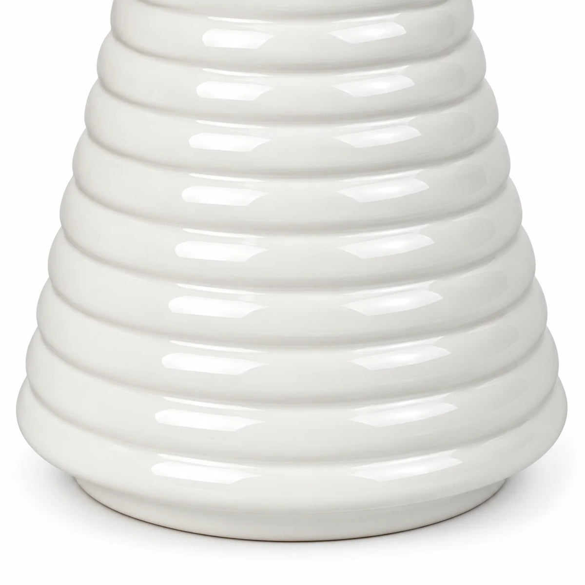 Large white Satchville ceramic Christmas tree with a smooth decorative finish