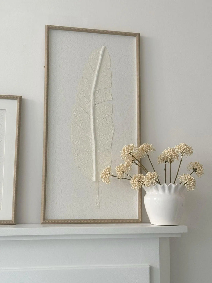 Large White Feather Picture In Frame - Posters, Prints, & Visual ArtworkPosters, Prints, & Visual Artwork - Lulu Loves Home