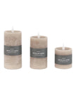 LED Battery Light Up Candle Rustic Beige (Set of 3) - CandlesCandles - Lulu Loves Home