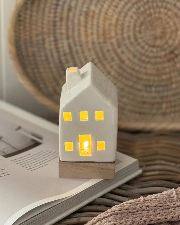 Led Light Up Ceramic Dolomite House - Seasonal Decor - AutumnSeasonal Decor - Autumn - Lulu Loves Home