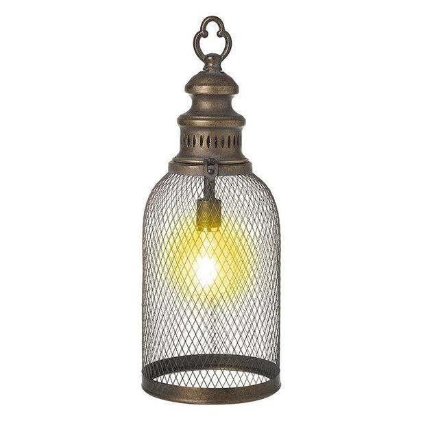 LED Light Up Metal Glass Bulb Lantern - LightingLighting - Lulu Loves Home
