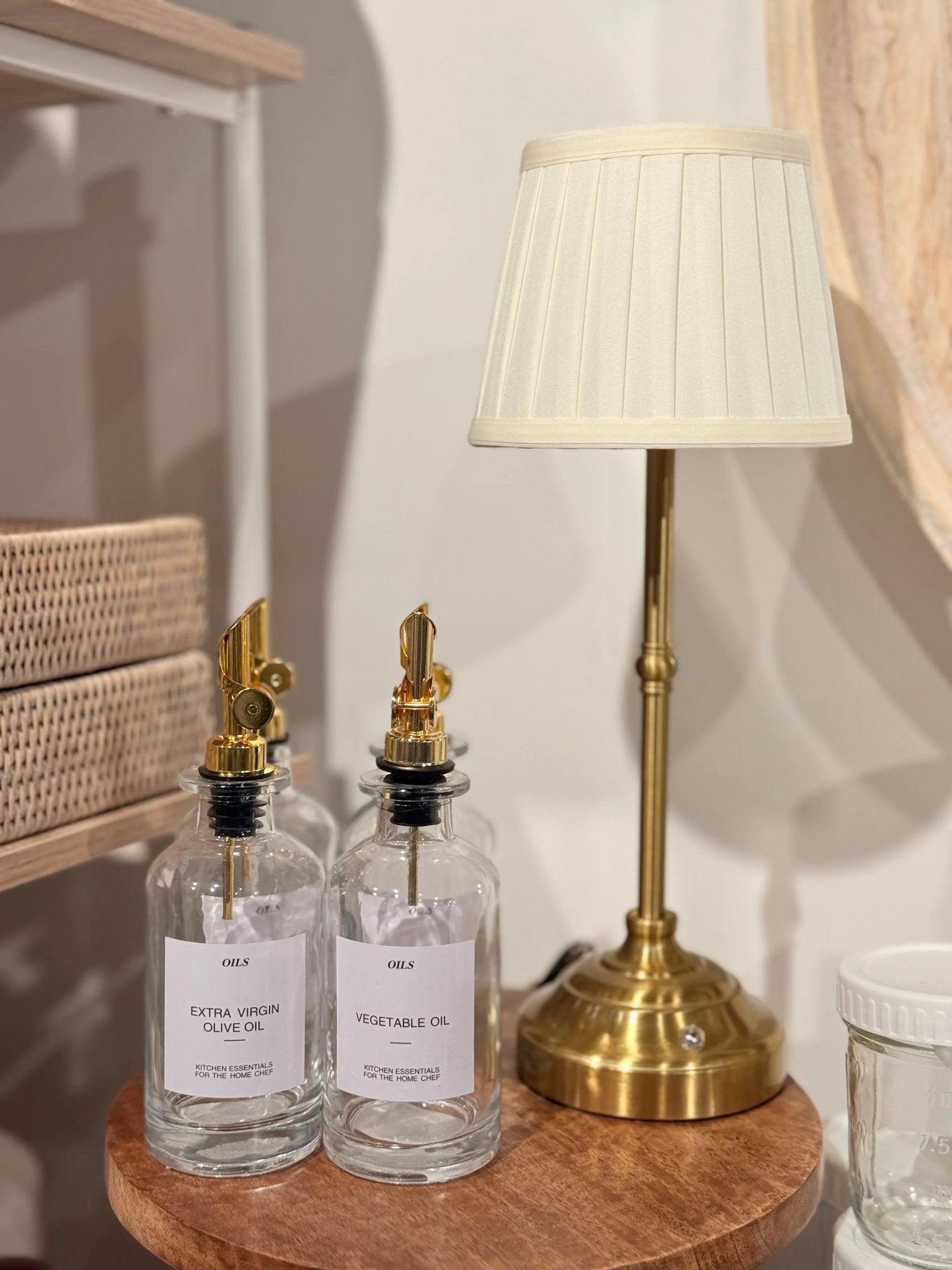 LED Light Up Touch Cream Medium Desk Lamp - LightingLighting - Lulu Loves Home