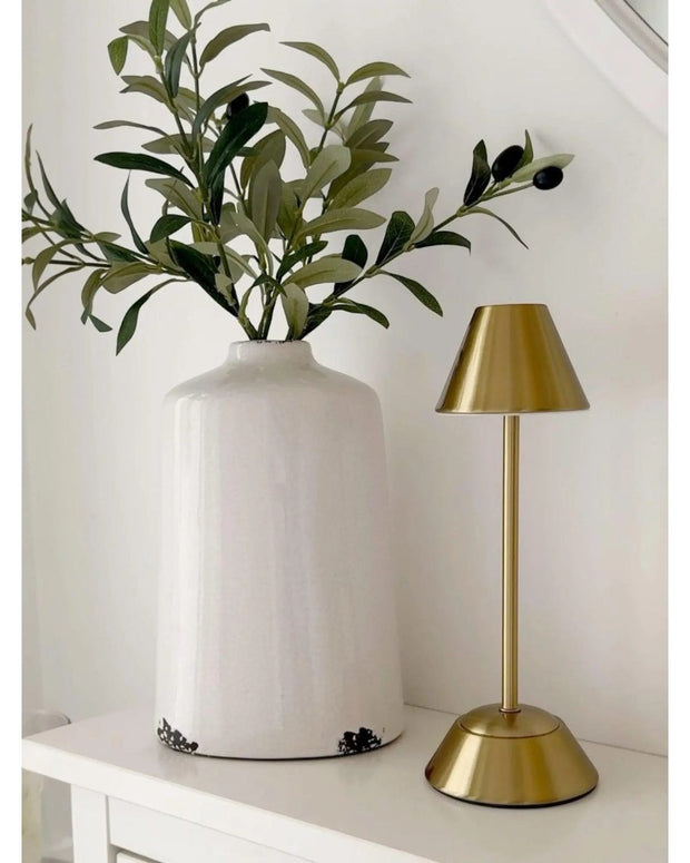 LED Light Up Touch Gold Medium Desk Lamp - LightingLighting - Lulu Loves Home