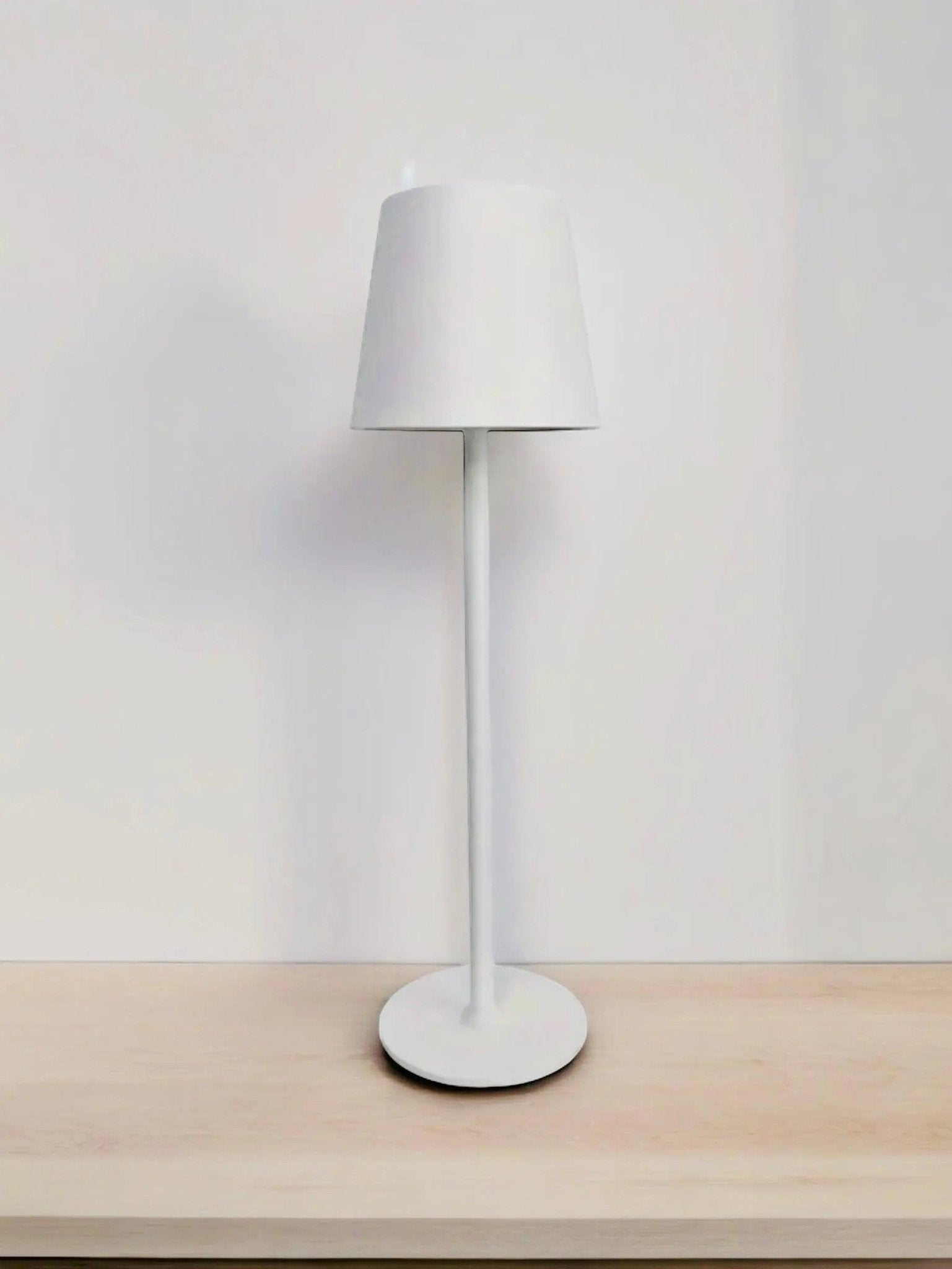 LED Light Up Touch Matt White Medium Desk Lamp - LightingLighting - Lulu Loves Home
