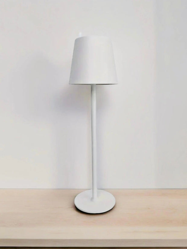 LED Light Up Touch Matt White Medium Desk Lamp - LightingLighting - Lulu Loves Home