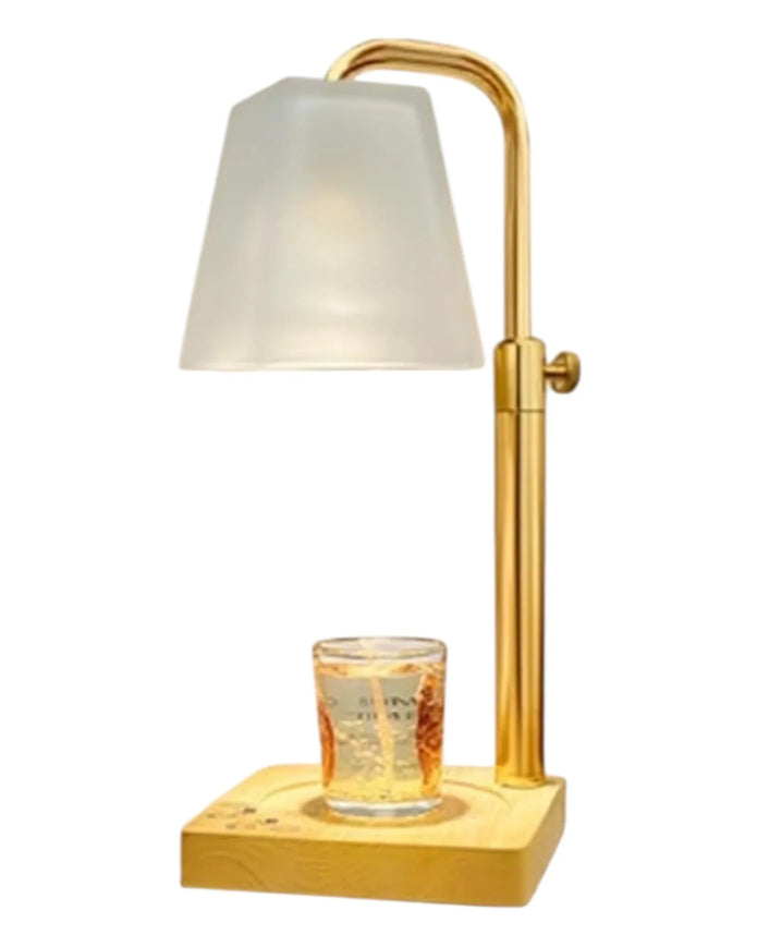 LED White Candle Warmer Lamp With Glass Opaque Shade - LightingLighting - Lulu Loves Home