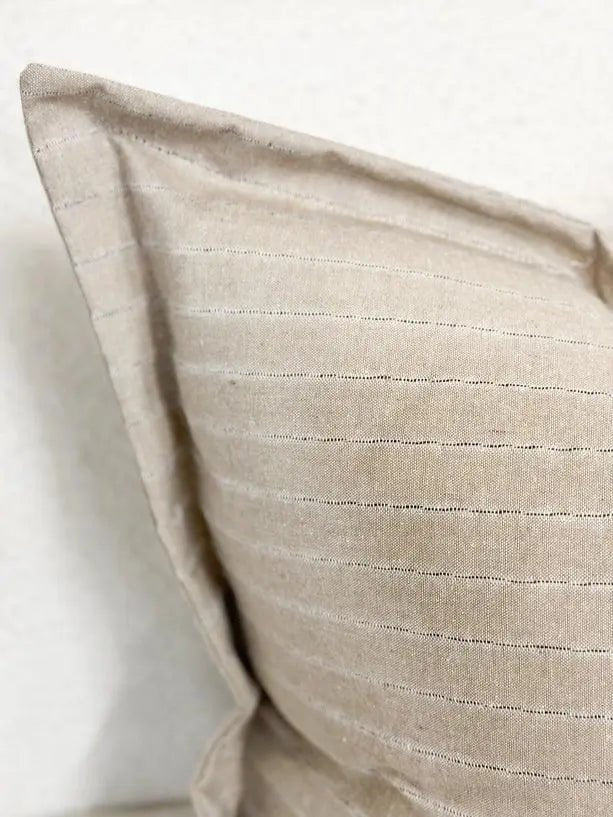 Lexie Beige Luxury Linen Blend Cushion Cover - 45 x 45cm - Soft FurnishingsSoft Furnishings - Lulu Loves Home