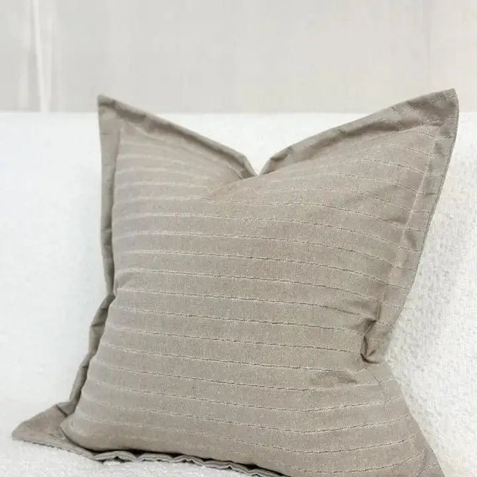 Lexie Beige Luxury Linen Blend Cushion Cover - 45 x 45cm - Soft FurnishingsSoft Furnishings - Lulu Loves Home