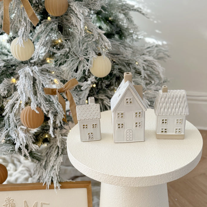 7ft Starlight Express pre-lit luxury snowy Lorax Christmas tree with frosted branches and built-in lights