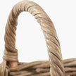Burley rattan shopping basket by Pacific Lifestyle Limited with woven handles and natural finish