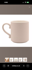 Widdop & Co Beige Moments Mug Happy Home neutral ceramic coffee cup