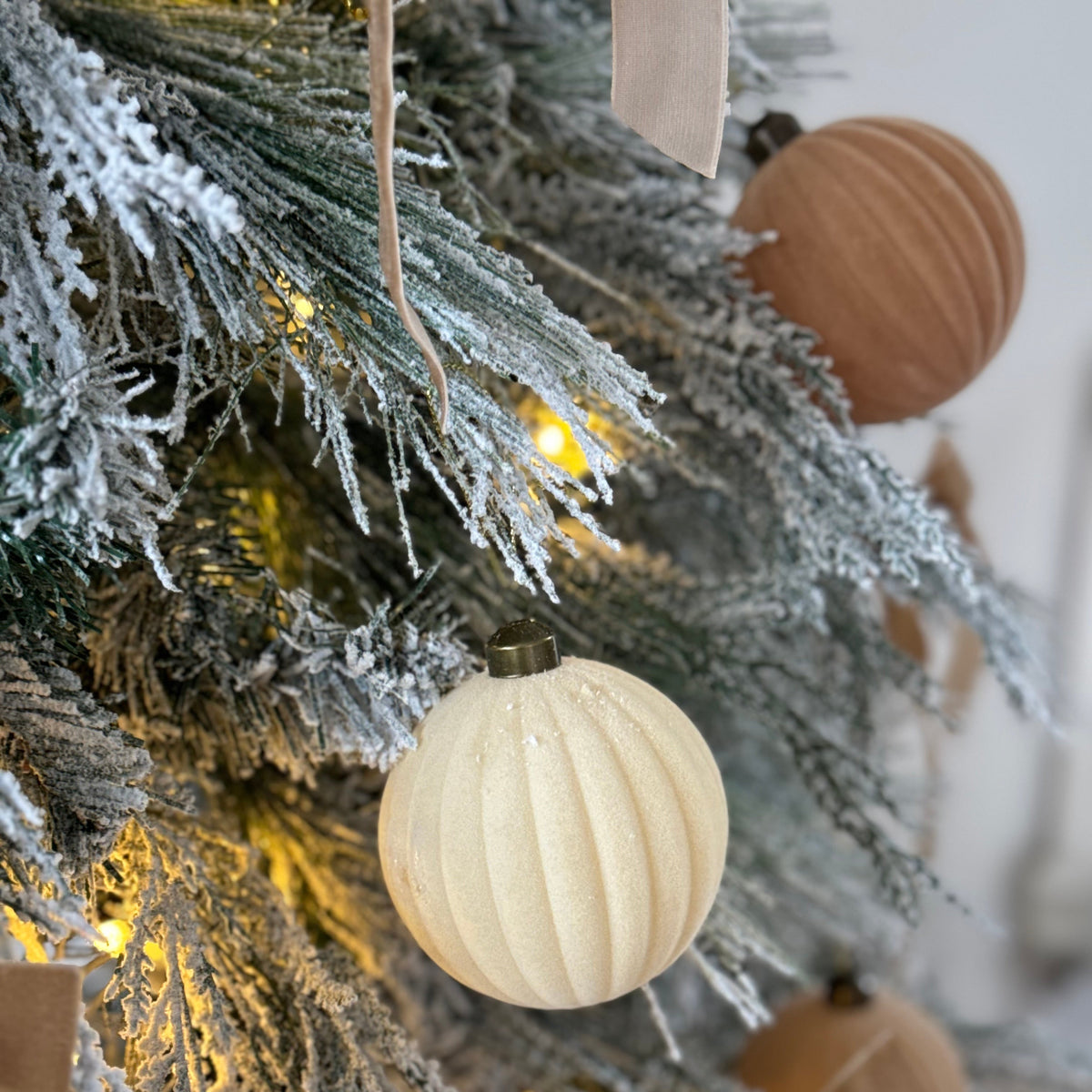 7ft Starlight Express pre-lit luxury snowy Lorax Christmas tree with frosted branches and integrated lights