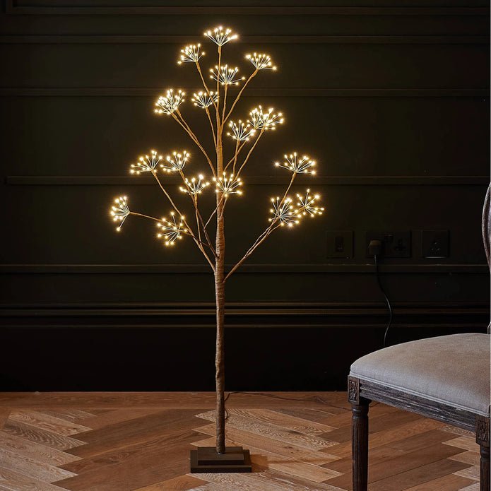 Lightstyle London Light Up LED Woodland Tree for Christmas, featuring illuminated woodland-themed decorations in a festive display.