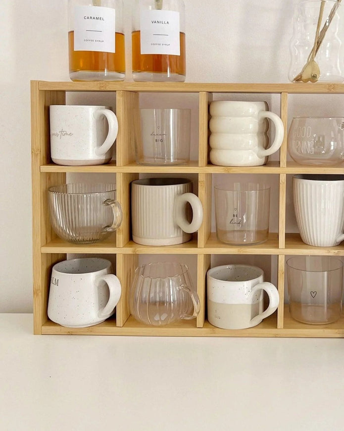 Light Wood Mug Shelf Unit - Kitchen & DiningKitchen & Dining - Lulu Loves Home