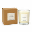 Heaven Scent Lime, Basil & Mandarin Medium Candle, unlit with its brown kraft box against white
