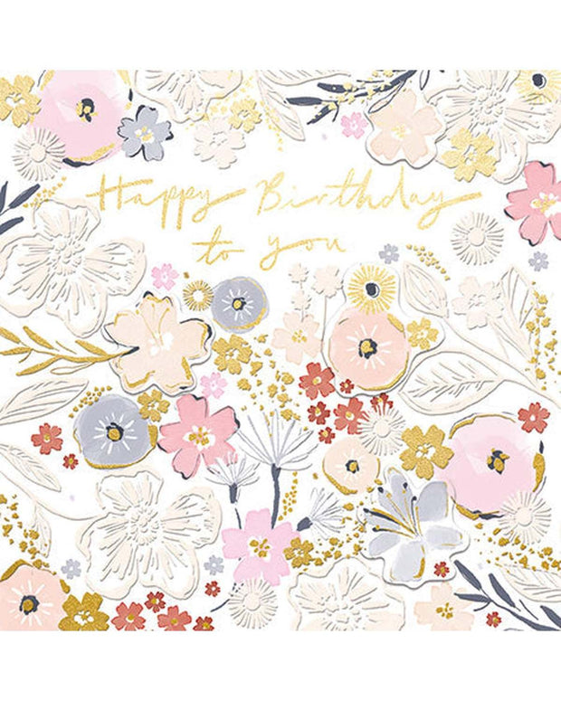 Female birthday card with pretty floral design by Ling Design from the Line Extensions 2026 collection.