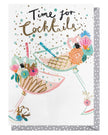 Louise Tiler birthday greeting card featuring colorful cocktails and festive design for celebrating special occasions.