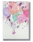 Thank you Louise Tiler greeting card featuring a bird and balloons design, perfect for expressing gratitude.
