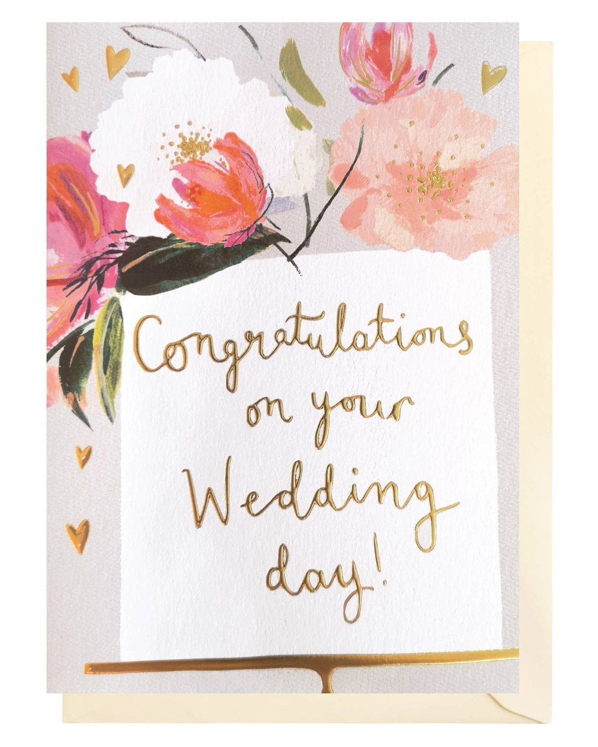 Elegant wedding cake greeting card by Louise Tiler featuring a beautifully decorated cake design for wedding celebrations.