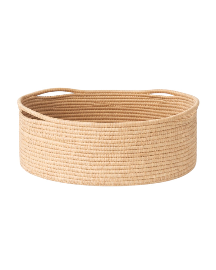 Large oval rattan storage baskets by Lows, home decor baskets with woven natural rattan for stylish organization.