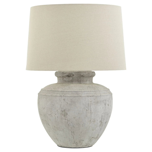 Ludlow Stone Natural Ribbed Lamp - Extra Large - LightingLighting - Lulu Loves Home