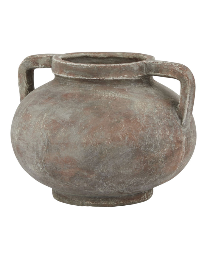 Matte brown Pelike vase by Lulu Loves Home with a classic, elegant design perfect for modern home decor.