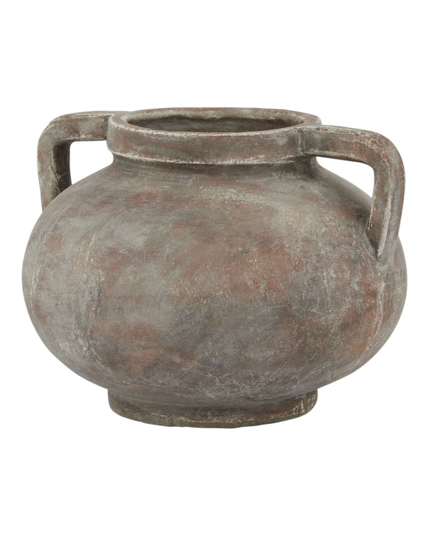 Matte brown Pelike vase by Lulu Loves Home with a classic, elegant design perfect for modern home decor.