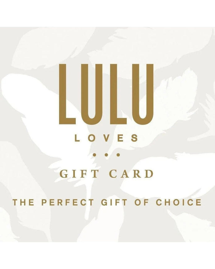 Lulu Loves Home gift cards and vouchers displayed in a gift box, perfect for gifting on special occasions.