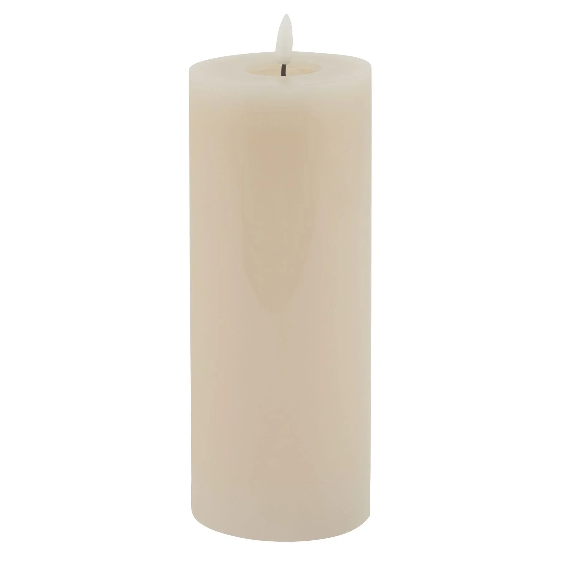 Luxe Collection Melt Effect 3.5x9 Taupe LED Wax Candle - CandlesCandles - Lulu Loves Home