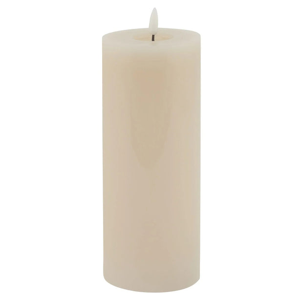 Luxe Collection Melt Effect 3.5x9 Taupe LED Wax Candle - CandlesCandles - Lulu Loves Home