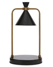 Black Candle Warmer Lamp by Made By Zen, safe flameless lighting with timer for cozy ambiance and decorative use.