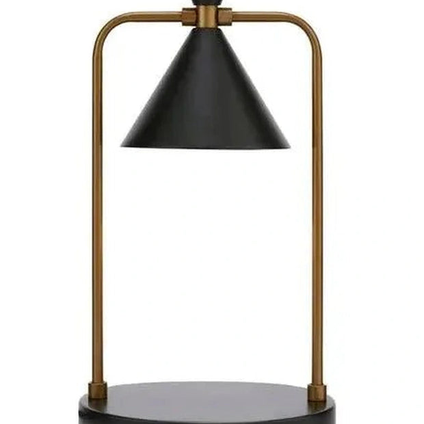 Black Candle Warmer Lamp by Made By Zen, safe flameless lighting with timer for cozy ambiance and decorative use.