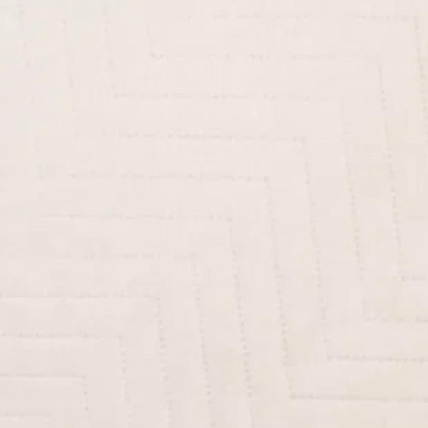 Malini Amelle Ivory Cream queen size quilted bedspread with soft, luxurious fabric and diamond quilting pattern.