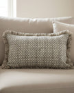 Malini neutral brown Arjun Mocha cushion cover made of soft furnishings fabric, featuring a smooth, stylish design.