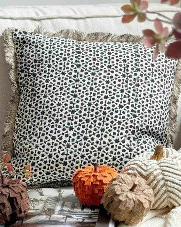 Soft brown Kiraoli Mocha cushion cover by Malini, featuring a neutral brown fabric with elegant, soft furnishing design.