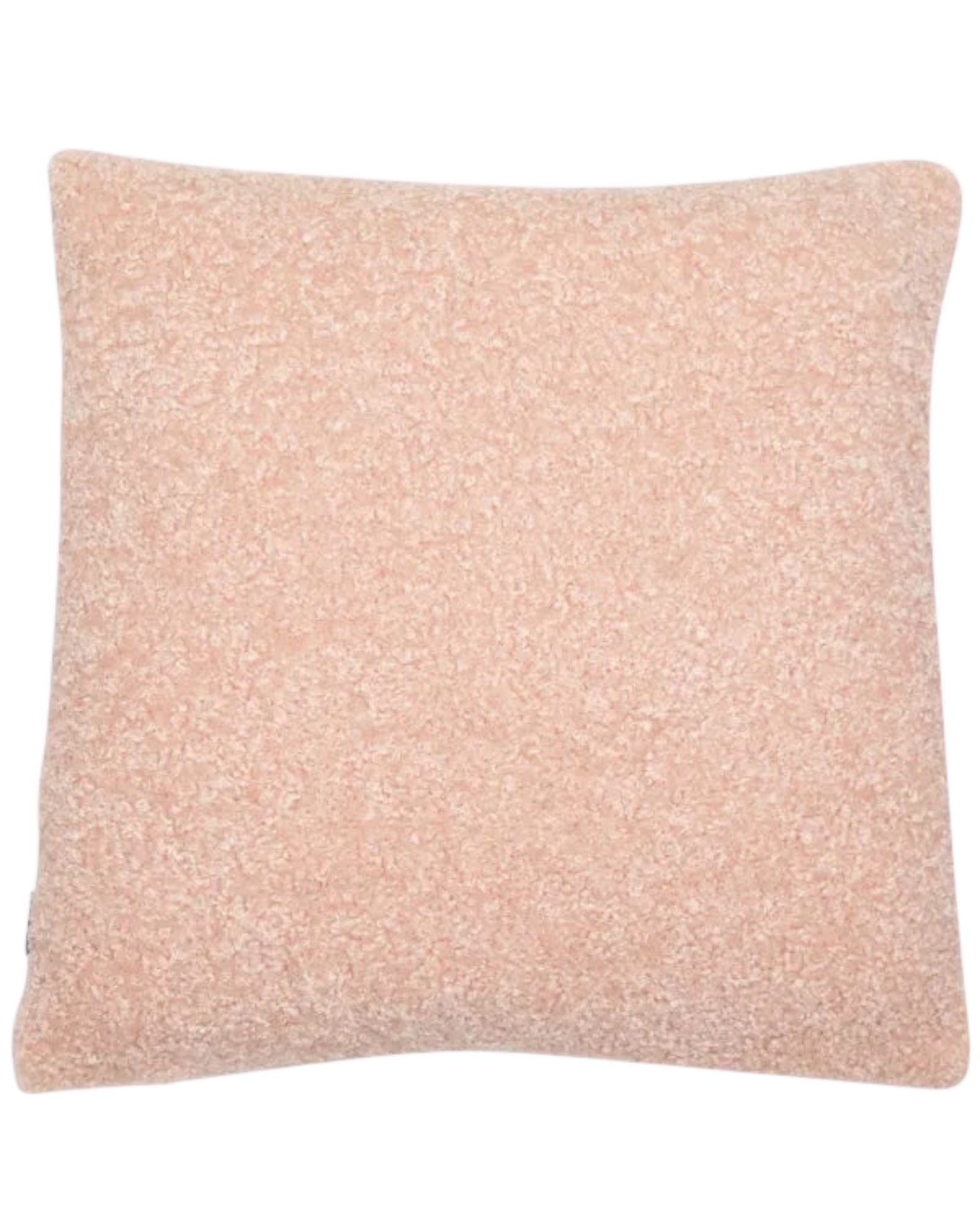 Pink textured cushion cover from Malini, soft furnishings product with a cozy, decorative fabric design.