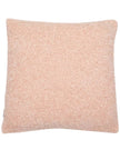 Pink textured cushion cover from Malini, soft furnishings product with a cozy, decorative fabric design.