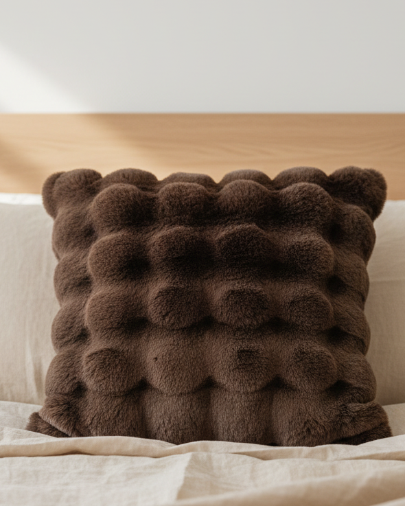 Raffles Chocolate Brown Cushion Cover
