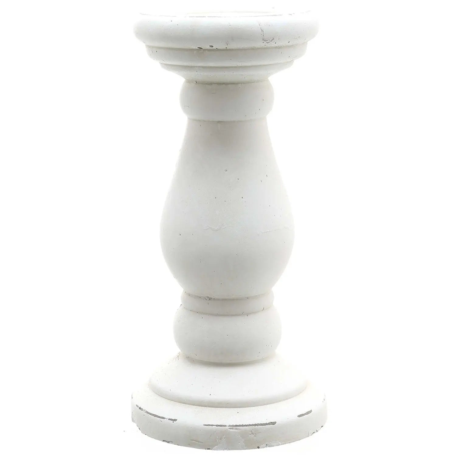 Matt White Ceramic Candlestick - Home DecorHome Decor - Lulu Loves Home