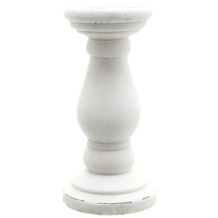 Matt White Ceramic Candlestick - Home DecorHome Decor - Lulu Loves Home