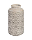 Medium Beige Ceramic Patterned Nero Vase - VasesVases - Lulu Loves Home