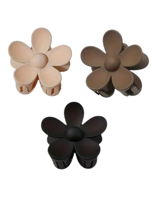 Medium Neutral Coloured Daisy Flower Hair Clip - AccessoriesAccessories - Lulu Loves Home