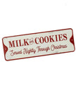 Metal Red And White Christmas Sign - Milk And Cookies - Seasonal Decor - ChristmasSeasonal Decor - Christmas - Lulu Loves Home