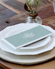 Napkins With Flower - Olive Green - Kitchen & DiningKitchen & Dining - Lulu Loves Home