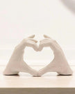 Natural Cream Ceramic Heart Hands - Home DecorHome Decor - Lulu Loves Home
