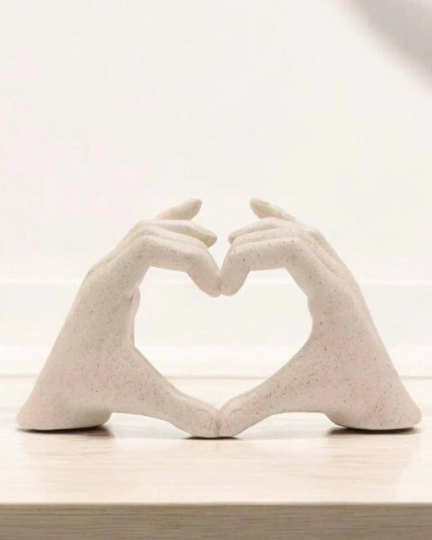 Natural Cream Ceramic Heart Hands - Home DecorHome Decor - Lulu Loves Home
