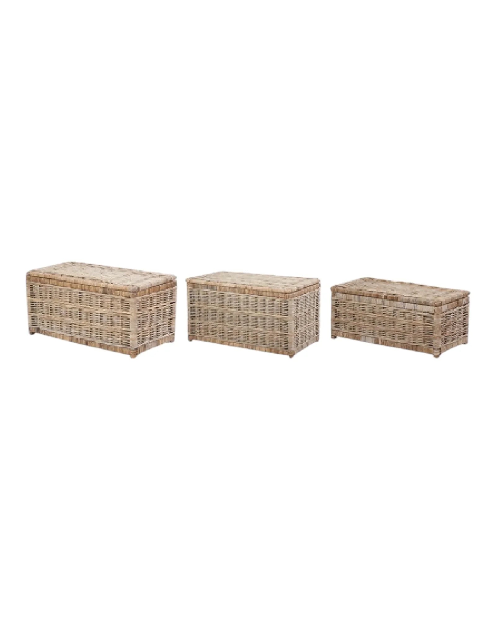 Natural Kubu Rattan Basket Storage Trunks - PRE ORDER SIX WEEK DELIVERY - Furniture And MirrorsFurniture And Mirrors - Lulu Loves Home