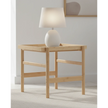 Natural wood and bamboo side table by Starlight Express, featuring a sleek design and sturdy construction for modern furniture decor.